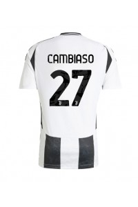 Juventus Andrea Cambiaso #27 Voetbaltruitje Thuis tenue 2024-25 Korte Mouw